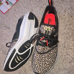 New Balance Leopard and Black Sneakers